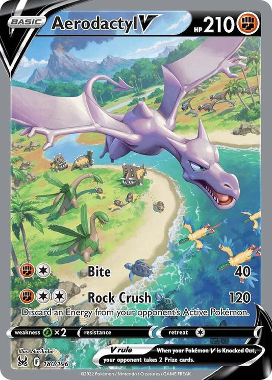 Pokemon TCG! Aerodactyl V (Alternate Full Art) - SWSH11: Lost Origin (SWSH11)