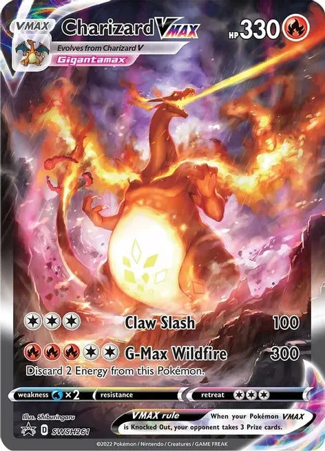 Pokemon TCG! Charizard VMAX - SWSH261 - SWSH: Sword & Shield Promo Cards (SWSD)
