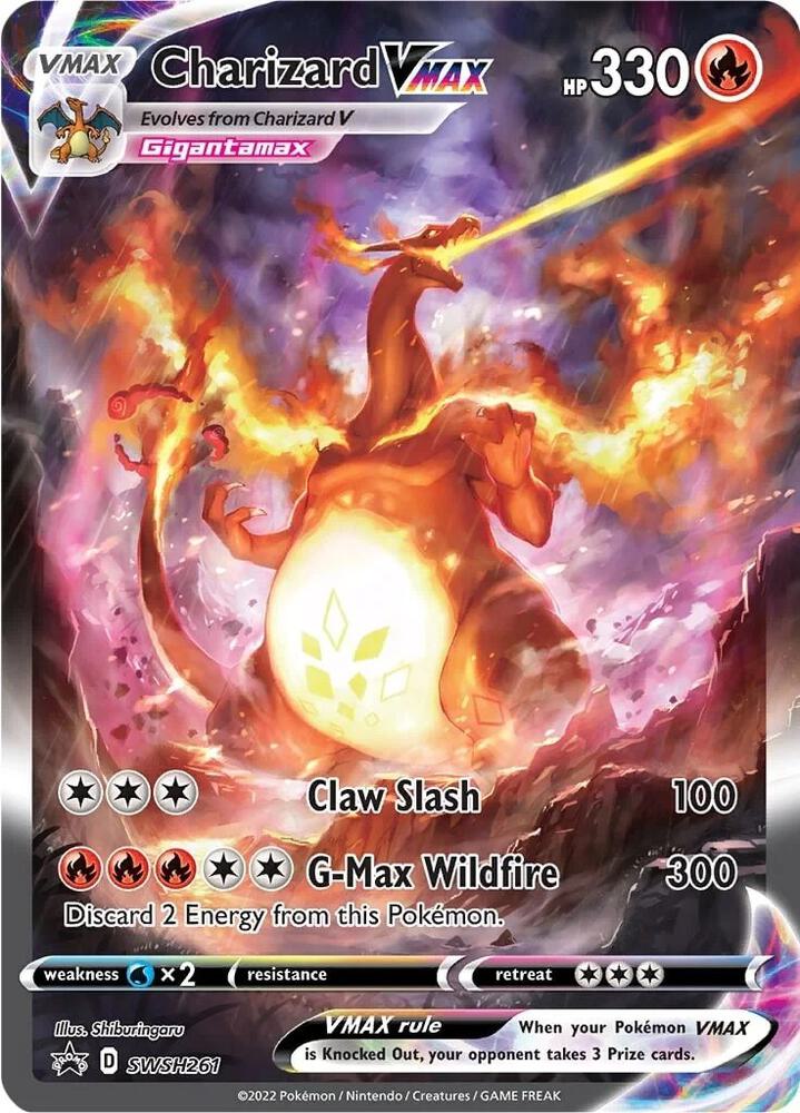 Pokemon TCG! Charizard VMAX - SWSH261 - SWSH: Sword & Shield Promo Cards (SWSD)
