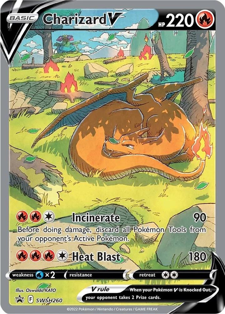 Pokemon TCG! Charizard V - SWSH260 - SWSH: Sword & Shield Promo Cards (SWSD)