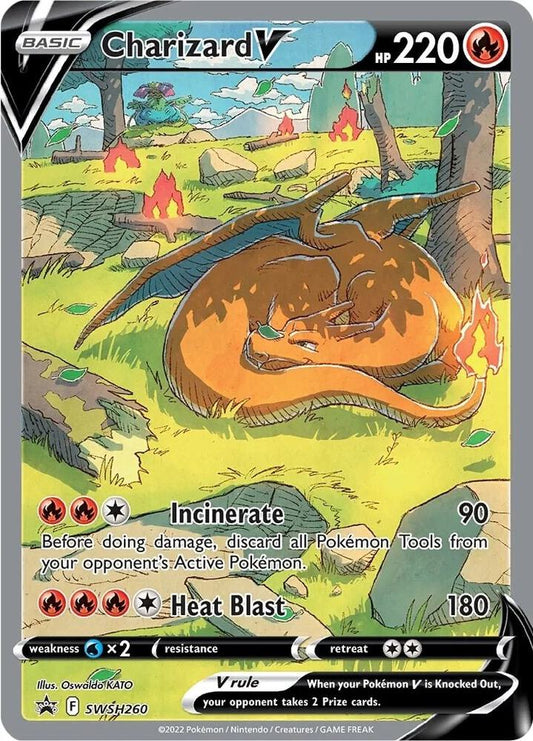 Pokemon TCG! Charizard V - SWSH260 - SWSH: Sword & Shield Promo Cards (SWSD)