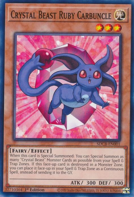 Crystal Beast Ruby Carbuncle - Structure Deck: Legend of the Crystal Beasts (SDCB)