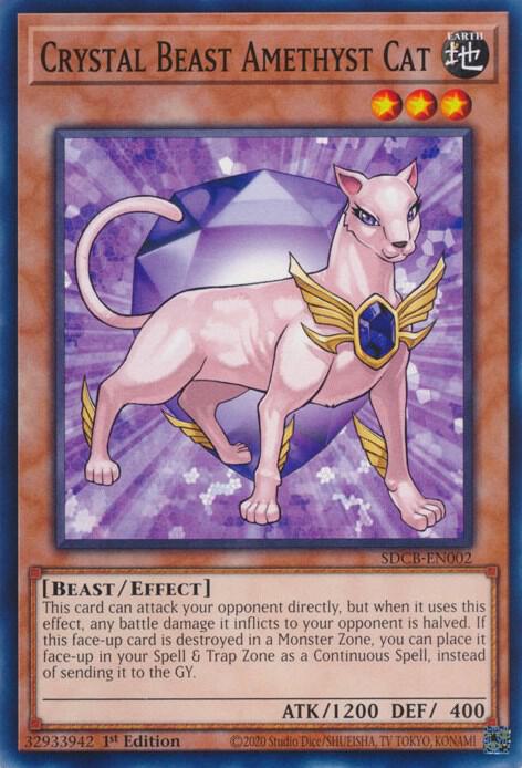 Crystal Beast Amethyst Cat - Structure Deck: Legend of the Crystal Beasts (SDCB)