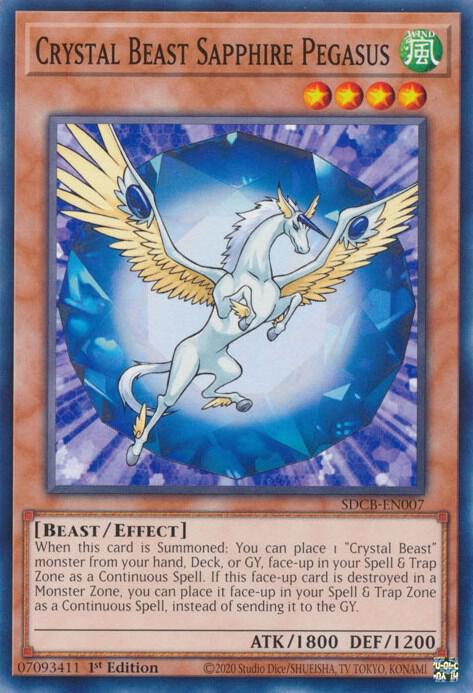 Crystal Beast Sapphire Pegasus - Structure Deck: Legend of the Crystal Beasts (SDCB)