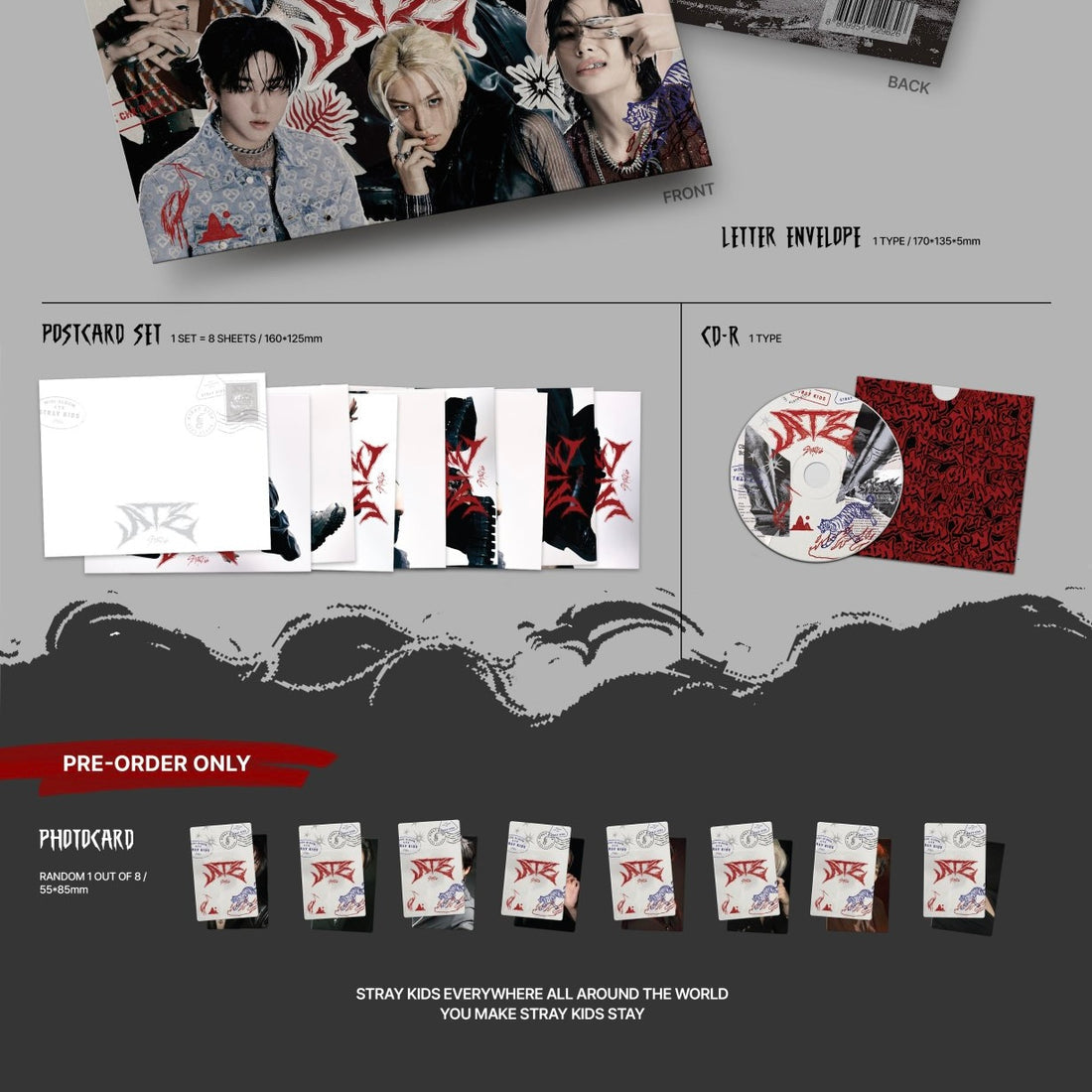 K-pop Stray Kids - Ate Album (Letter Ver.)