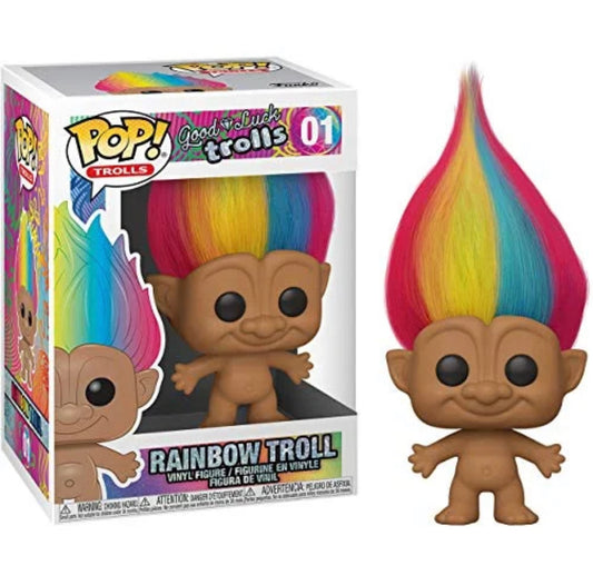 Funko Pop! Good Luck Trolls - Rainbow Troll 01 + Protector