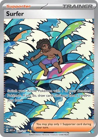 Pokemon TCG! Surfer 2026 Ascended Heroes #293/217 Special Illustration Rare