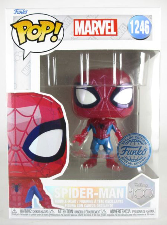 Funko Pop! Disney 100 Marvel Spider-Man 1246 Funko Special Edition + Free Protector