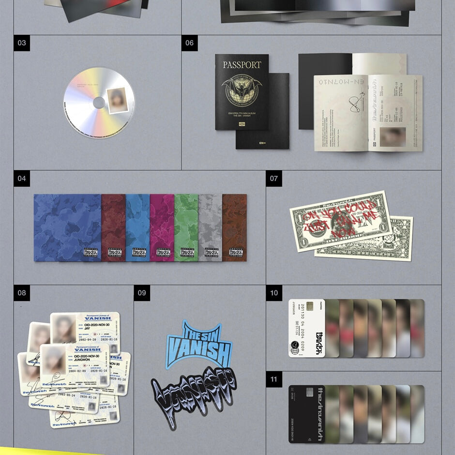 K-POP ENHYPEN - 7TH MINI ALBUM [THE SIN : VANISH] (7 VERSIONS)