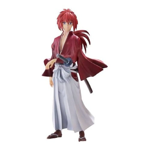 FURYU TRIO-TRY-IT FIGURE - RUROUNI KENSHIN MEIJI KENKAKU ROMANTAN - KENSHIN HIMURA 7.5IN STATUE FIGURE *NEW IN BOX*