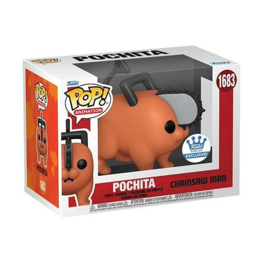 Funko Pop! Chainsaw Man - Pochita 1683 Funko Shop Exclusive + Free Protector