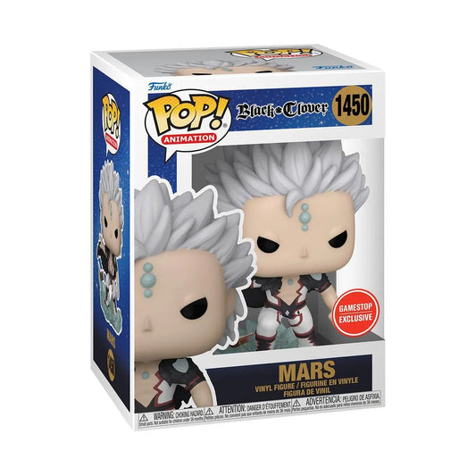 Funko Pop! Black Clover Mars 1450 GameStop Exclusive + Free Protector