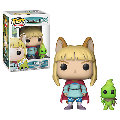 Funko Pop! Ni No Kuni II Revenant Kingdom - Evan With Higgledy 328 (VAULTED) + Pop Protector