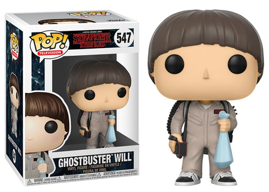 Funko Pop! Netflix Stranger Things Ghostbuster Will 547 + Free Protector