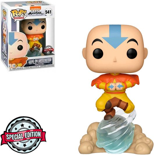 Funko POP! Animations: Avatar the last airbender #541 - Special EDITION Aang on airscooter + PROTECTOR!