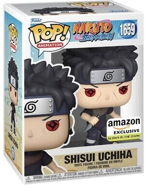 Funko Pop! Naruto Shippuden - Shishui Uchiha 1659 Amazon Exclusive Glows in the Dark Figure + Pop Protector