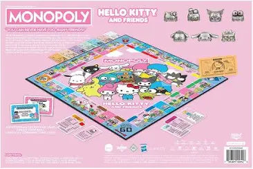 Sanrio Hello Kitty and Friends Collectors Edition Monoply Board Game