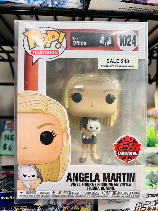Funko Pop! The Office Angela Martin 1024 EB Exclusive + Free Protector (VAULTED)