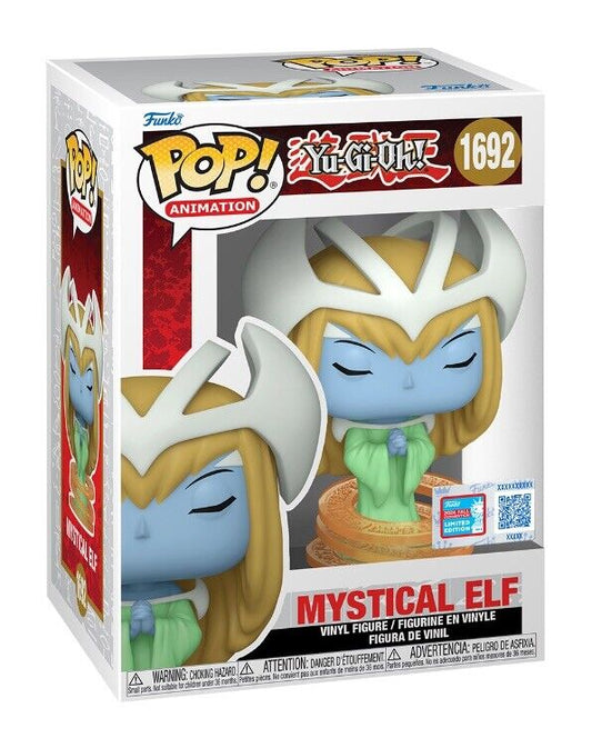 Funko Pop! Yu-Gi-Oh! Mystical Elf 1692 Funko 2024 NYCC Fall Convention Exclusive + Free Protector