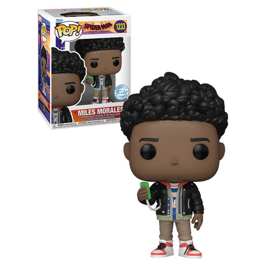 Funko Pop! Spider-Man Across The Spiderverse Miles Morales 1233 Funko Special Edition + Free Protector