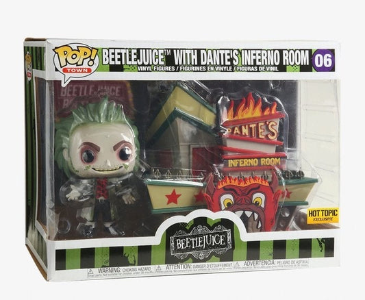 Funko Pop! Beetlejuice with Dante’s Inferno Room 06 Hot Topic Exclusive + Free Protector