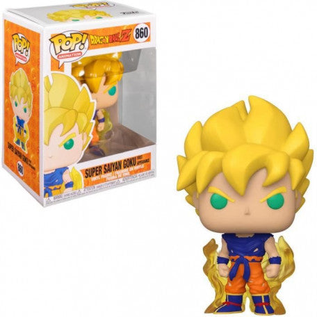 Funko Pop! Dragon Ball Z Super Saiyan Goku First Appearance 860 + Free Protector