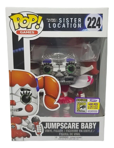 Funko Pop! Five Nights at Freddy’s Sister Location Jumpscare Baby 400 Pcs Limited Edition 2017 Exclusive San Diego Comic Con + Free Protector