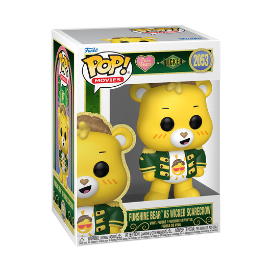 Funko Pop! Care Bears x Wicked - Funshine Bear as Wicked Scarecrow  2053 Figure + Pop Protector