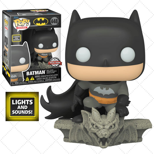 Funko POP! Lights and Sound Batman #448 Special Edition + PROTECTOR!