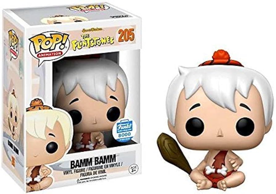 Funko Pop! The Flintstones - Bamm Bamm 205 Funko Shop Exclusive LIMITED 8000 PIECES (VAULTED) + Free Protector