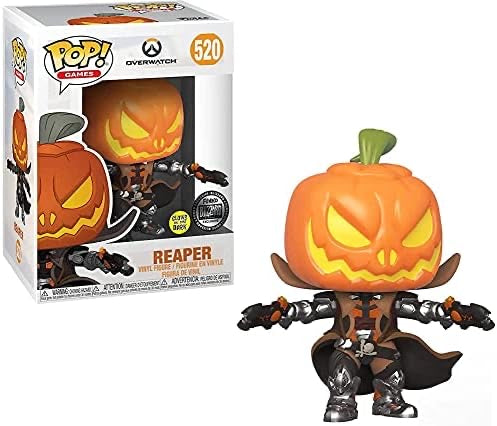 Funko Pop! Overwatch Reaper 520 Glows in the Dark Funko Blizzard Exclusive + Free Protector