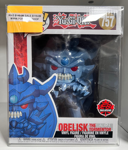 Funko Pop! Yu-Gi-Oh! Obelisk The Tormentor (Super) EB Exclusive 757 6-Inch Figure (box imperfection)
