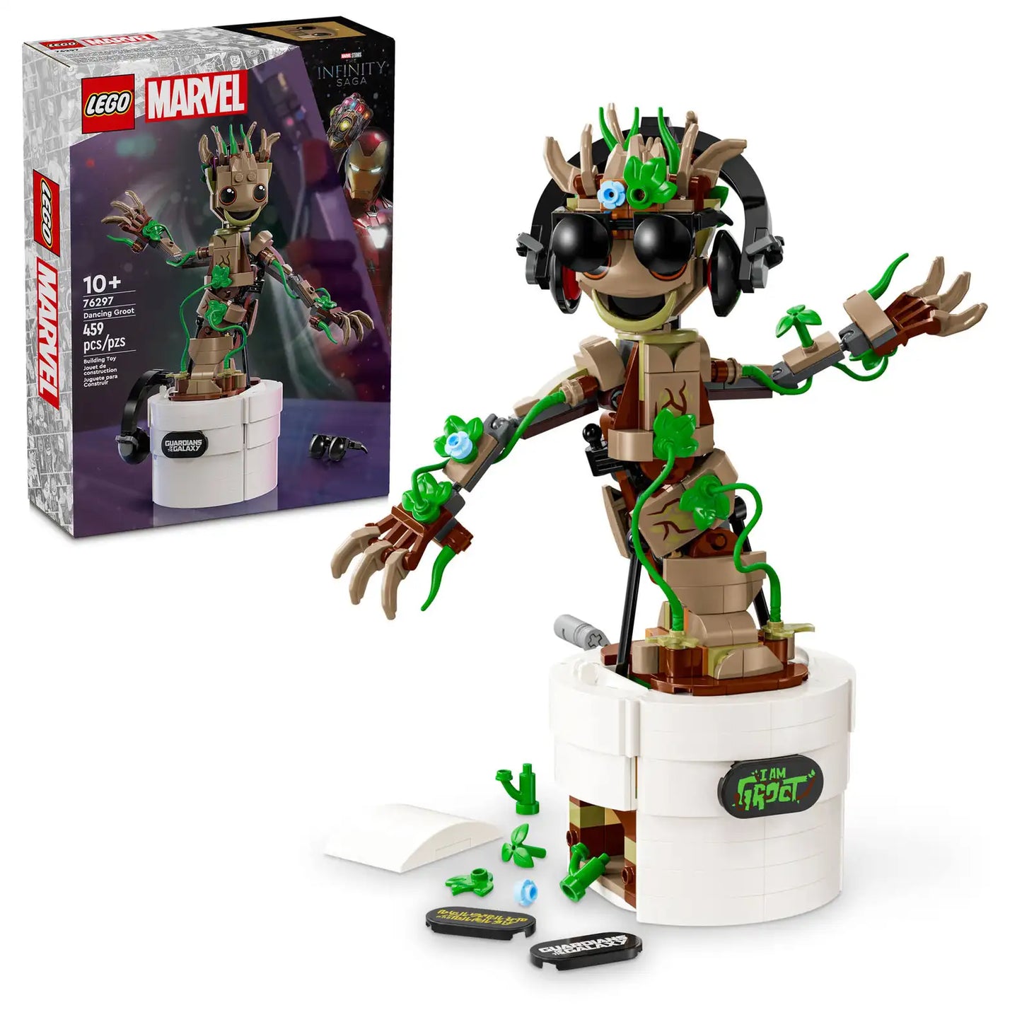 Marvel Guardians of the Galaxy Dancing Groot 76297 Official LEGO Set