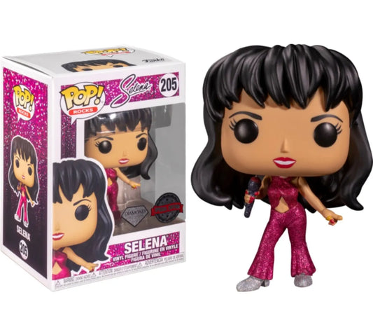 Funko POP! Rocks: Selena #205 Diamond collection Special Edition + Protector