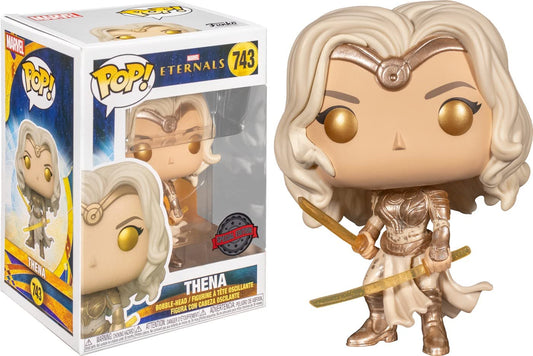 Funko Pop! Marvel Eternals : Athena 743 Special Edition + Pop Protector