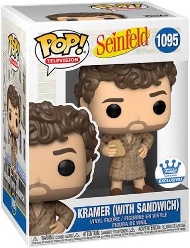 Funko Pop! Seinfeld - Kramer (with Sandwich) 1095 Funko Shop Exclusive Figure + Pop Protector (Box Blemishes)