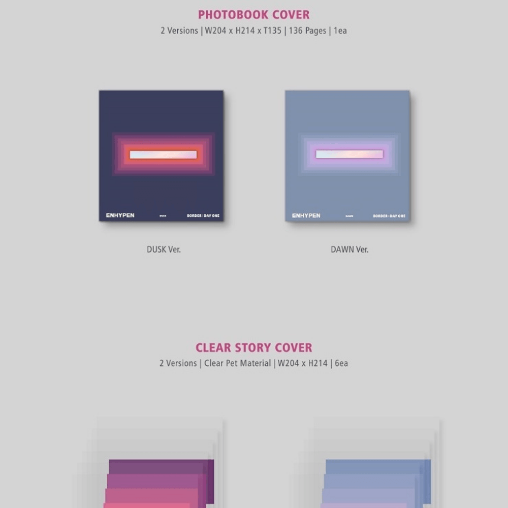 K-pop Enhypen - Border : Day One Album Dawn Ver.