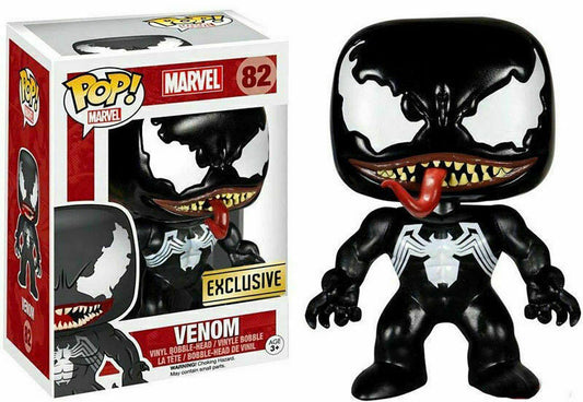 Funko Pop! Marvel Venom 82 *NO STICKER* (VAULTED) + Pop Protector