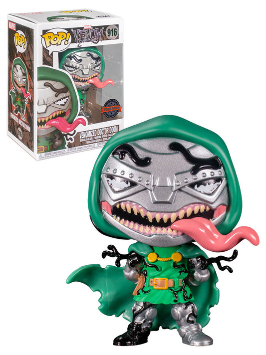 Funko Pop! Marvel Venom : Venomized Doctor Doom 916 Special Edition + Pop Protector