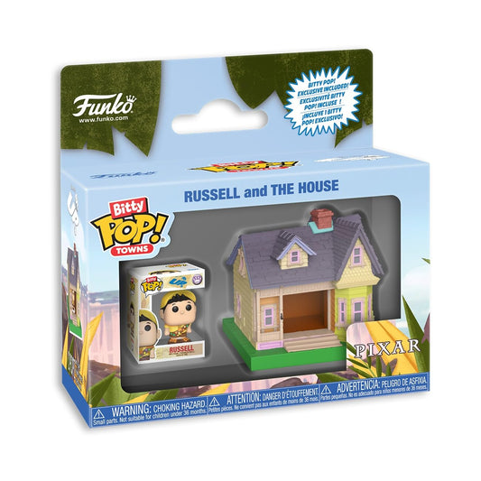 Funko Bitty Pop Town! Russell and The House 2 Piece Set Disney Pixar UP Vinyl Figures