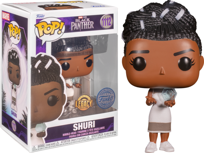 Funko Pop! Marvel Studios Black Panther - Shuri 1112 Marvel Legacy Funko Special Edition Exclusive + Free Protector
