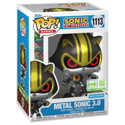 Funko Pop! Sonic The Hedgehog - Metal Sonic 3.0 1113 Limited Edition 5000 PCS Figure + Pop Protector