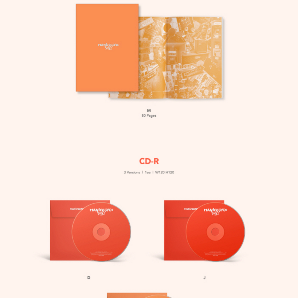 K-pop Enhypen Manifesto : Day 1 J Ver. Album