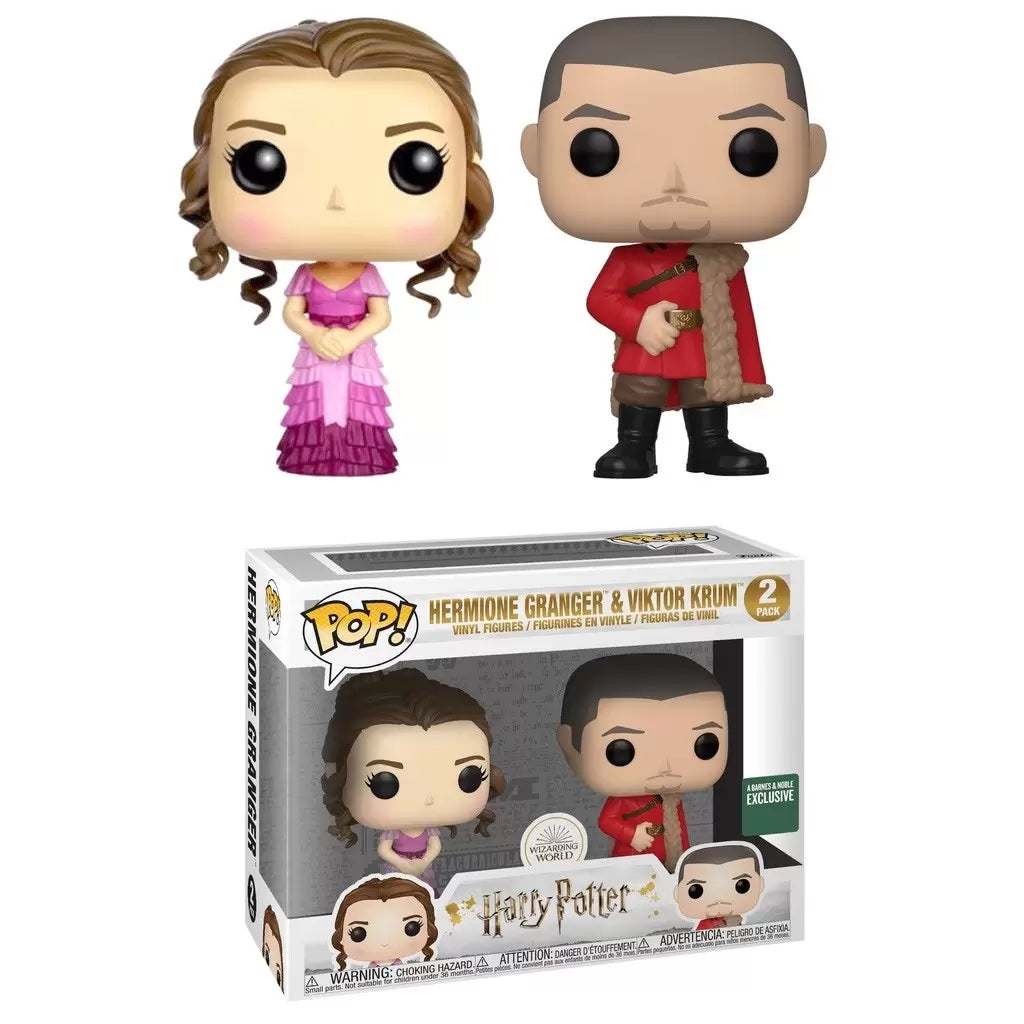 Funko Pop! Harry Potter - Hermione Granger and Viktor Krum Barnes & Noble Exclusive 2 Pack Figures