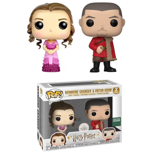 Funko Pop! Harry Potter - Hermione Granger and Viktor Krum Barnes & Noble Exclusive 2 Pack Figures