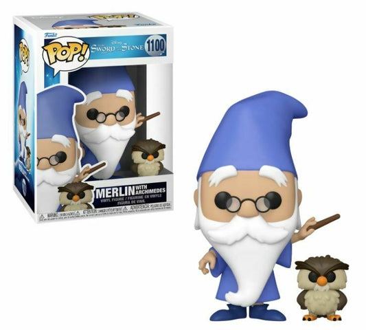 Funko Pop! Disney The Sword In The Stone Merlin with Archimedes 1100 + Free Protector