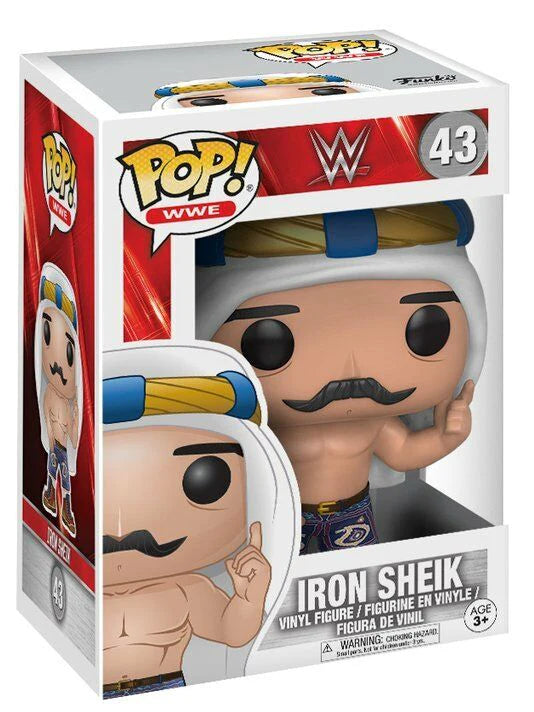 Funko POP! WWE Iron Shiek #43 + PROTECTOR!