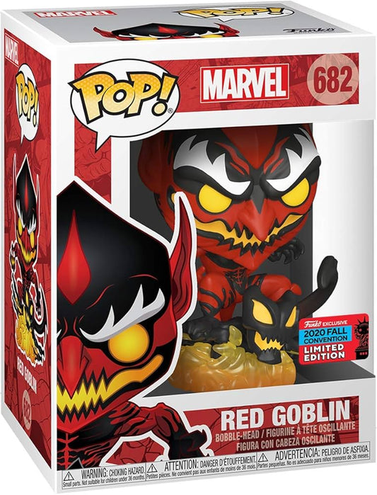 Funko POP! Marvel #682 - Red Goblin Funko 2020 Fall Convention Exclusive + Pop Protector