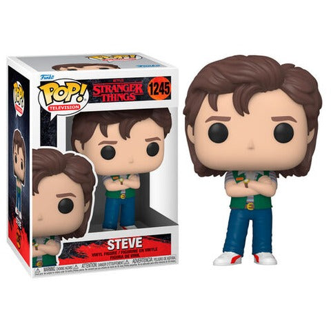 Funko Pop! Netflix Stranger Things Steve 1245 + Free Protector