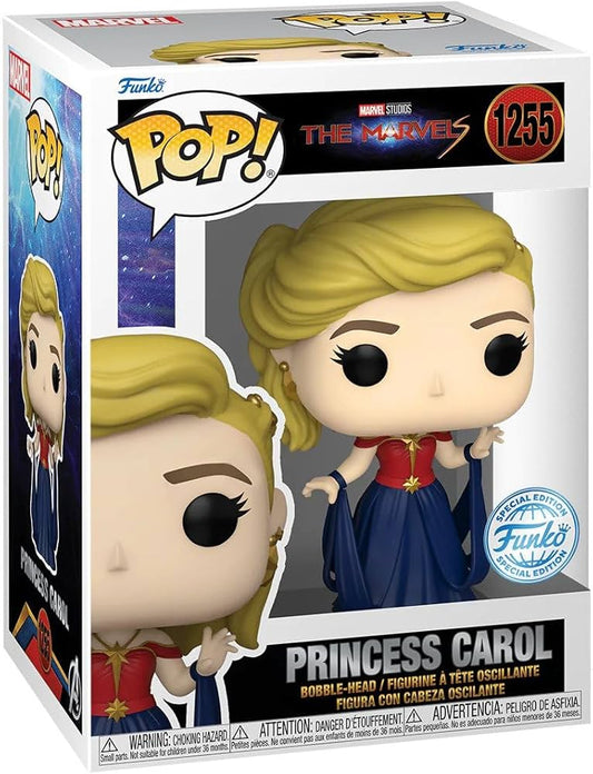 Funko Pop! Marvel Studios: The Marvels - Princess Carol 1255 Funko Special Edition + Free Protector